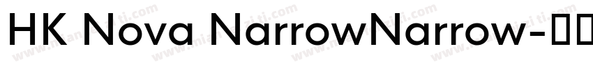 HK Nova NarrowNarrow字体转换